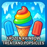 Frozen Rainbow Treat And Popsicles - Ice Cream Shop game
